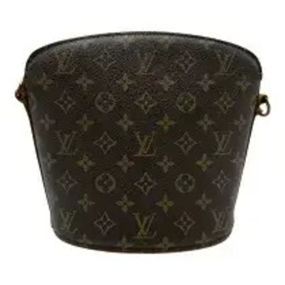 Louis Vuitton Druot Monogram Leather Shoulder Bag Brown - Picture 3 of 9